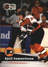 1991-92 Pro Set Flyers Hockey Card #181 Kjell Samuelsson