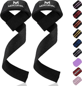 MERCURYAL Gym Straps Pack - Weight Lifting Straps - Powerlifting Bands - Gym Acc - Foto 1 di 7