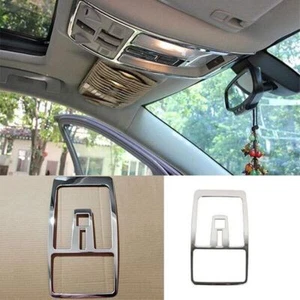 Steel Chrome Front RoofReading Lamp Frame Cover Trim For Cadillac SRX 2010-2016 - Picture 1 of 5