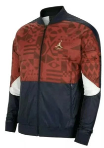 Nike Jordan Jacket Flight Legacy FIBA Olympics CJ9082 451 Red Blue Mens Size S - Picture 1 of 5