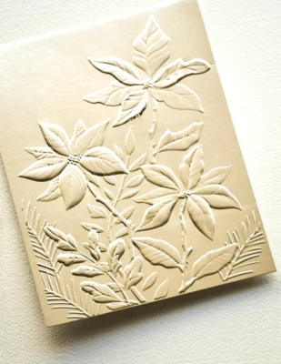 Memory Box 3D Embossing Folder and Dies Perfect Poinsettias - Image 1 of 4