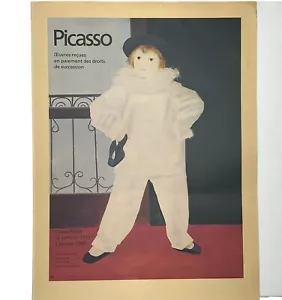 Pablo Picasso Lithograph 1979 Arches Paper Paul En Pierrot Color Authentic - Picture 1 of 14