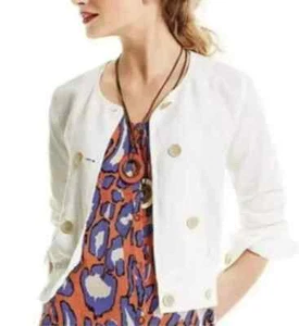 CAbi #5096 Piazza Jacket Size Small  Off White / Ivory NWT $129 Machine Washable - Picture 1 of 3