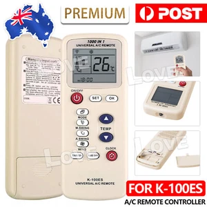 Universal A/C Air Conditioner Remote Control AC LS K-100ES PANASONIC FUJITSU VIC - Picture 1 of 10