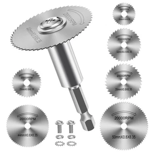 FOTYBEl Rueda de Corte para Taladro, Herramienta Rotativa Discos de Corte con 6 Piezas Acero Sa... - Imagen 1 de 6