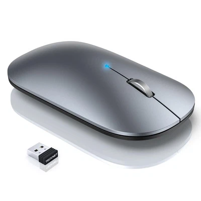 TECKNET Bluetooth Wireless Mouse, BT5.0/3.0 & 2.4GHz Rechargeable Computer Mo... - Image 1 of 4