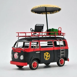 Scale Modell Spielzeug Bus für Handarbeit Geschenke Deko Minibus Love & Peace Figur - Bild 1 von 4