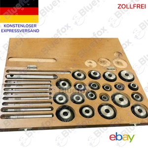 Juego de 20 cuchillos fresas de asiento de válvula coches clásicos y motocicletas + 8x guías - Imagen 1 de 3