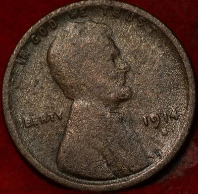 1914-S San Francisco Mint Copper Lincoln Wheat Cent - Image 1 of 2