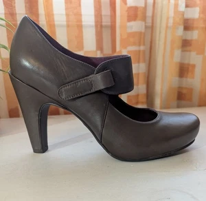 Tsubo Leather Heels 8.5-Porter Brown, Cushioned, Slip Resistant-Office, Retro - Picture 1 of 10