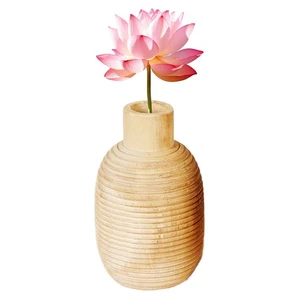 Wooden Vase Table Ornament Plant Container Farmhouse Supplies Decoration - Photo 1/11