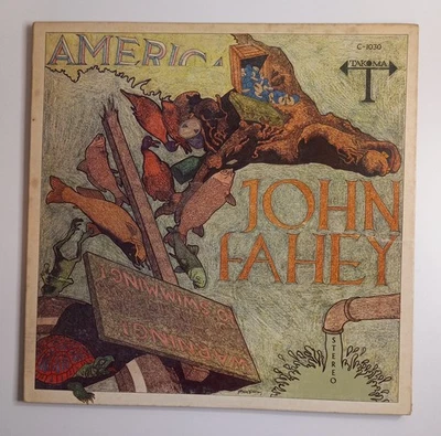 John Fahey - America (Vinyl LP w/booklet, 1971) Takoma Black Label C-1030 - VG Foto 1 de 4
