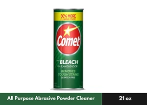 Comet 21 oz. All Purpose Abrasive Powder Cleaner with Bleach, Pine - Picture 1 of 4