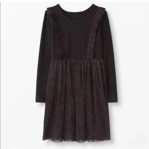 Hanna Andersson Sparkle Dress In Soft Tulle Black 150 / 12 - Picture 1 of 9