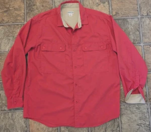 VTG Patagonia Shirt Pale Red (pics look brighter, see desc) m/i Hong Kong sz L - Picture 1 of 24