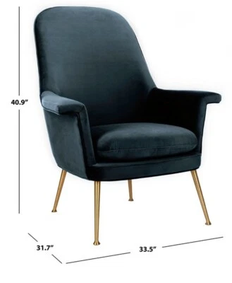 Sillón de terciopelo Safavieh Aimee, precio reducido 2172705034 SFV4701B Foto 1 de 4