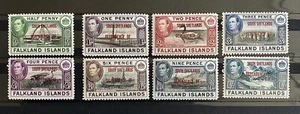 FALKLAND ISLANDS - South Shetlands GVI SG D1-D8, complete set, MLH. Cat £24. - Picture 1 of 3