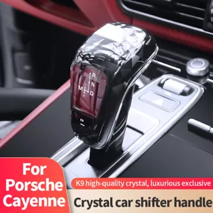 Cubierta de cristal de la palanca de cambios de la palanca de cambios del coche para Porsche Cayenne 2017-2024 - Imagen 1 de 13