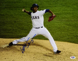 Neftali Feliz SIGNED 11x14 Photo Texas Rangers PSA/DNA AUTOGRAPHED - Picture 1 of 1