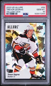 2023-24 Upper Deck Allure Yellow Taxi #64 Trevor Zegras PSA 10 - Picture 1 of 2
