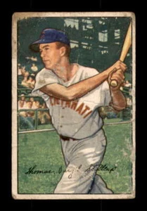 1952 Bowman #6 Virgil Stallcup POOR Reds 560388 - Picture 1 of 2
