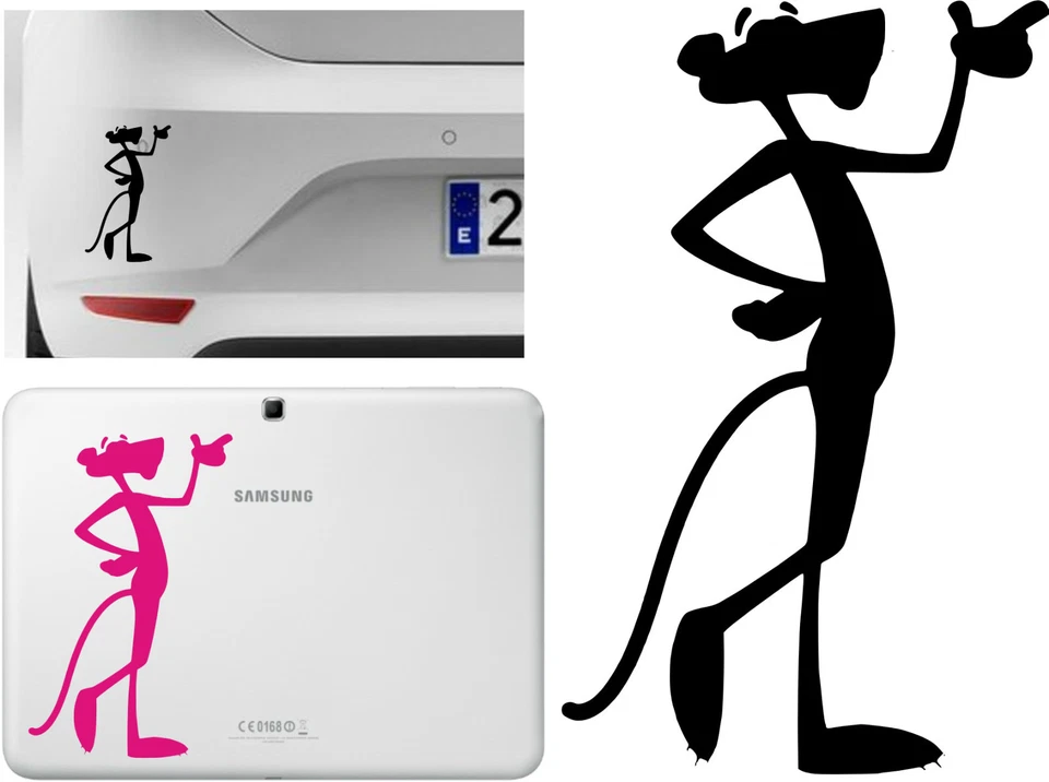 Sticker Vinilo - Pantera Rosa - Pink Panther - Wall Decall - Vinyl - Pegatina