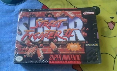 1994 SNES Super Street Fighter II 2 Grand New Distributor Sealed! RARE - Image 1 of 4