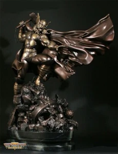 Thor Action Faux Bronze Signed Statue 48/300 Bowen Designs Website Exclusive NEW - Picture 1 of 12