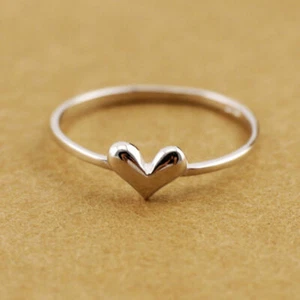 Herz Ring Fingerspitzenring Obergelenkring Knöchelring 925 Sterling Silber A3145 - Bild 1 von 11