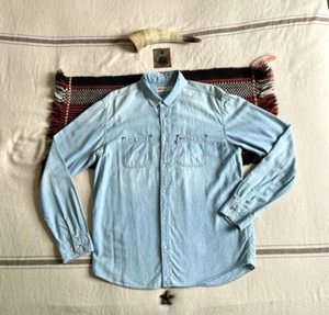 Levi’s CPO Deck Shirt XL Blue Denim Chambray US Navy LVC RRL-ish Rare 2011 Mint - Imagen 1 de 24