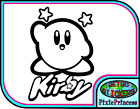 Kirby Nintendo N Vinyl Sticker Poster Wall Art Laptop Console Car Window Decal