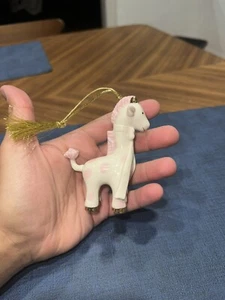 LENOX Christmas/Birthday Pink Giraffe Ornament Blank/Any Occasion - Picture 1 of 5