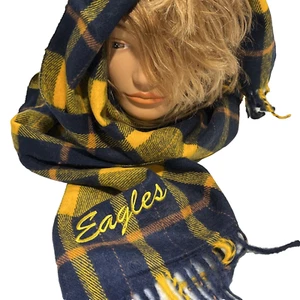 2 xNew West Coast Eagles AFL Scarf Scarves | Blue & Yellow | Supporter Bundle - Picture 1 of 5