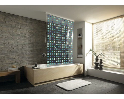 Duschrollo für Kassette Kleine Wolke 128 x 240 blue ohne Kassette - Bild 1 von 1