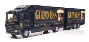 Corgi 1/64 Scale 59531 - Scania 4W Rigid Lorry & Close Couple Trailer - Guinness - Picture 1 of 5