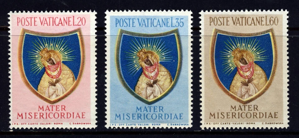 VATICAN CITY . 1954 Madonna of the Gate of Dawn (189-191) . Mint Never Hinged - Image 1 of 1