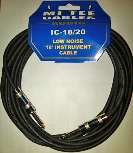 MITEE MI TEE Cables IC-18/20 18' Low Noise Instrument Cable