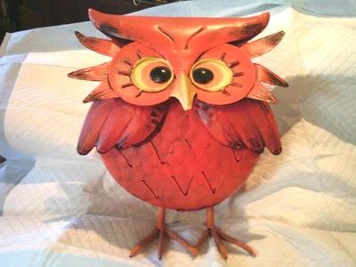 Adorable Metal Owl Figure ( please read ) - Image 1 of 4