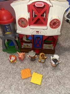 Fisher Price Little People Caring For Animals Farm Barn Lights & Sounds Complete - Picture 1 of 4