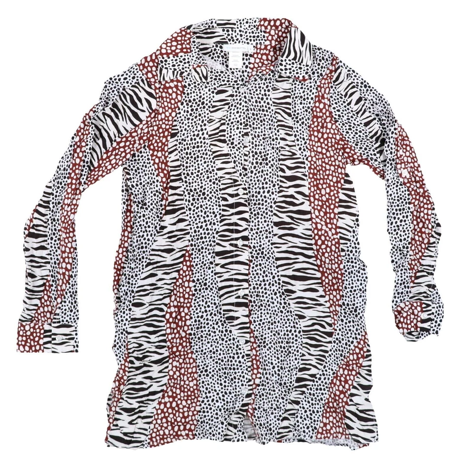 Bleu By Rod Beattie Mujer Natación Cubre Buttondown Ligero Estampado Animal Nuevo Foto 1 de 1