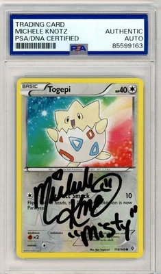 PSA Michele Knotz Signed Togepi 110/149 Boundaries Crossed Reverse Holo 2012 - Image 1 of 2