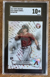 2023 Topps Pristine Refractor SGC 10 CORBIN CARROLL #229 RC DBacks - Picture 1 of 2