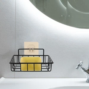  Stainless Steel Soap Shelf Traceless Supporting Rack for Shower Room Bathroom - Picture 1 of 12