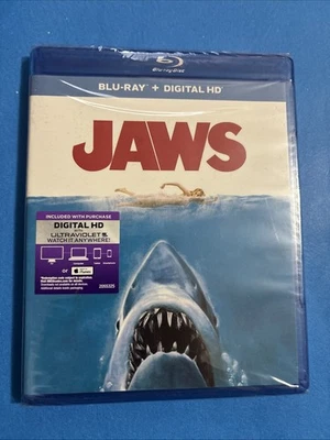 Jaws Movie Blu-ray Digital HD New Sealed Foto 1 de 2