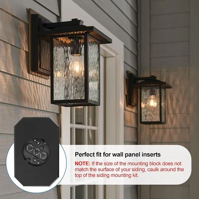 8141DBL Kits de bloques de montaje de lámpara de revestimiento placa de bloque de montaje de luz exterior $ Foto 1 de 4