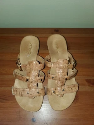 Sandalia de cuña Vionic By Orthaheel Park Radia talla 8 cómoda sin cordones verano  Foto 1 de 4