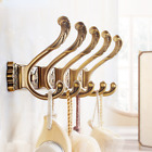 Antique Brass Robe Hook Wall Mount Towel Holder Organizer Luxury Hook Rack