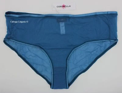 NWT COSABELLA SOIRC0731P "Soire Confidence" Mesh Boyshorts, Blue Italy, Plus - Image 1 of 4