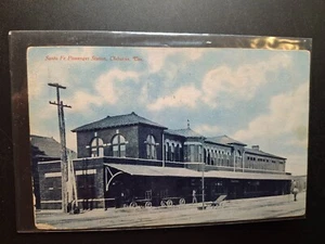 Cleburne Texas Santa Fe Passengers Station RR Depot 1907 Postcard - Picture 1 of 2
