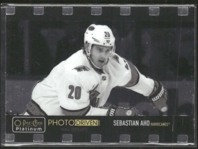 2020-21 O-Pee-Chee Platinum - Photo Driven #PD-12 Sebastian Aho - Image 1 of 2